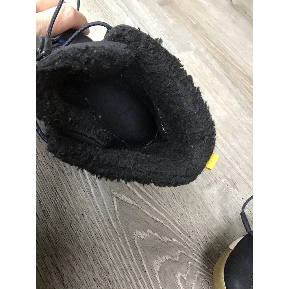 Merrell Youth Snow Crush 3.0 MK266123 Waterproof Black Fur Snow Boots Size 5 M